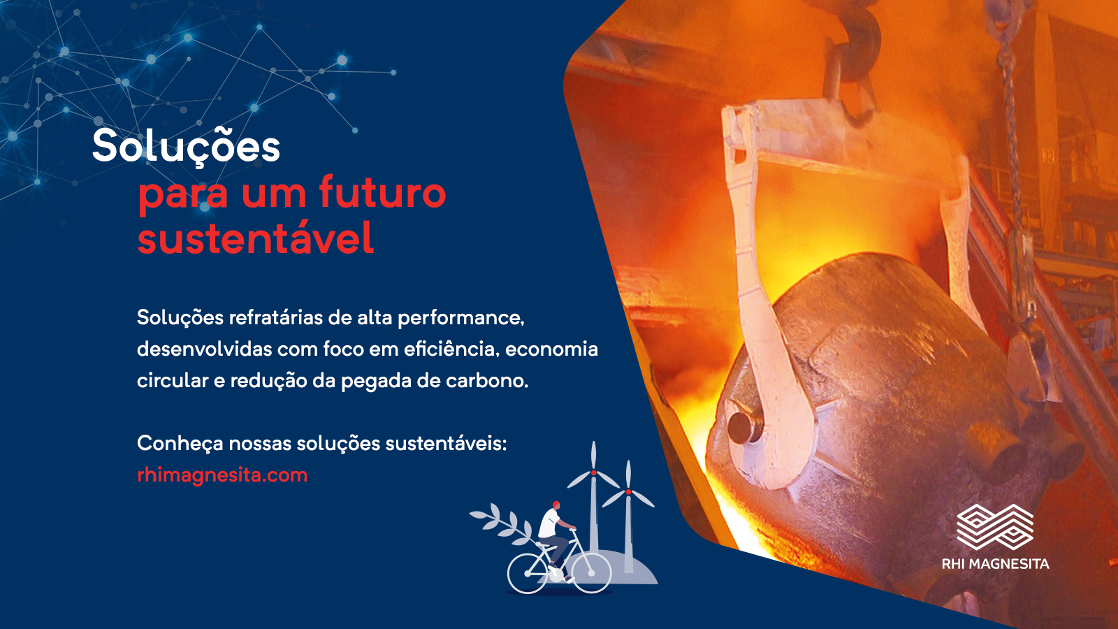 Material promocional da empresa RHI Magnesita