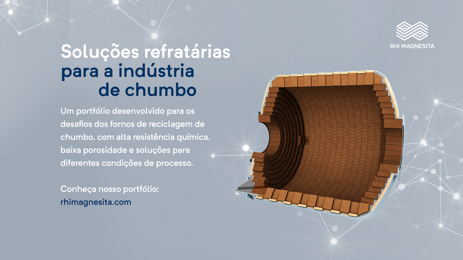 Material promocional da empresa RHI Magnesita