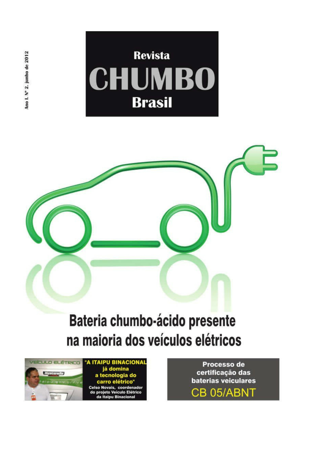 Capa da revista BATERIA CHUMBO-ÁCIDO PRESENTE NA MAIORIA DOS VEÍCULOS ELÉTRICOS