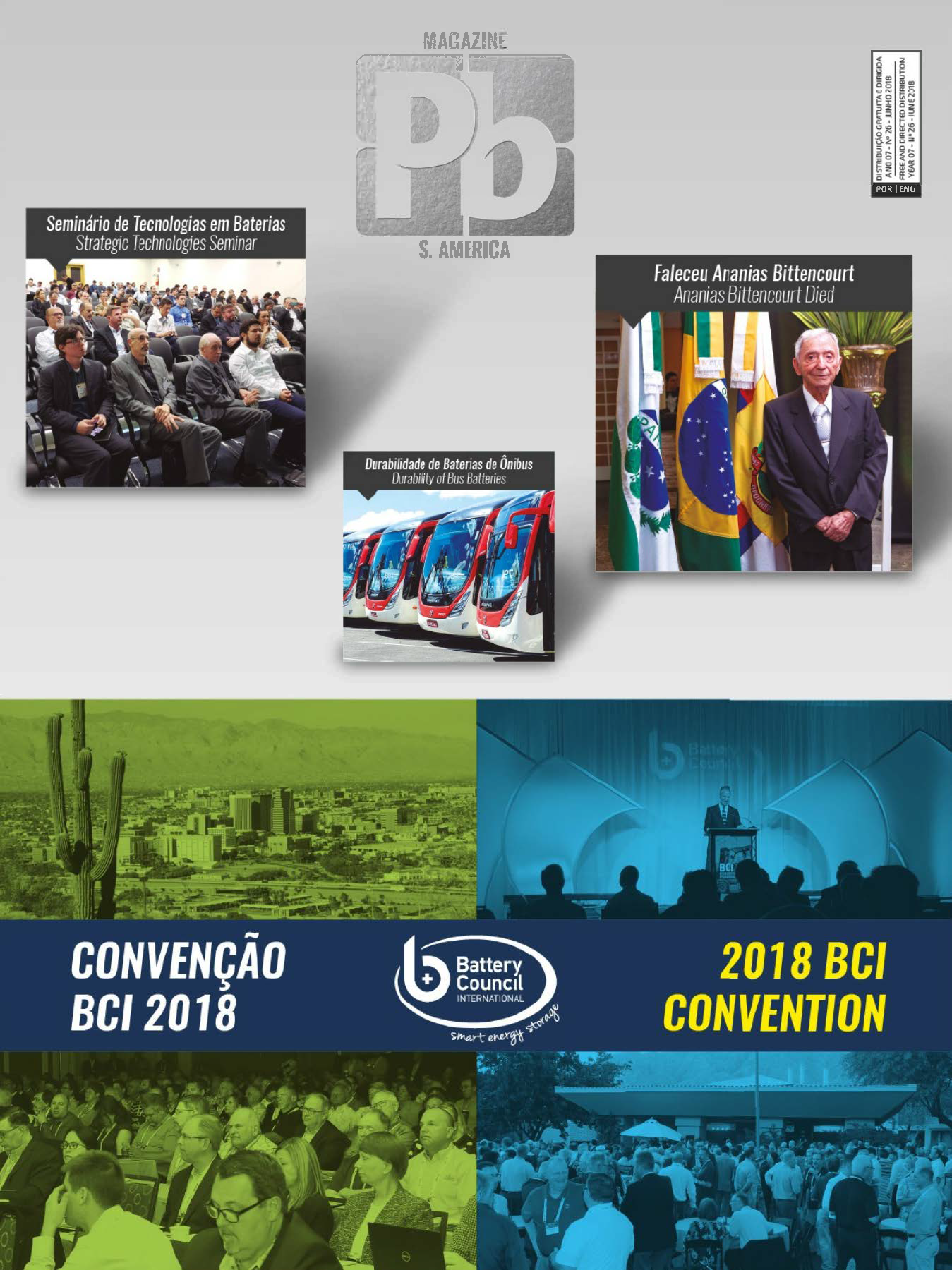 Capa da revista CONVENÇÃO BCI 2018