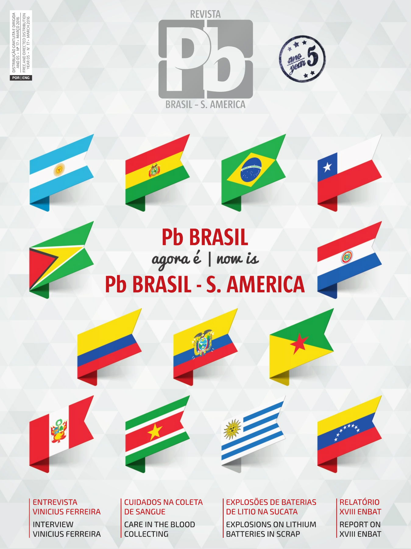 Capa da revista PB BRASIL AGORA É PB BRASIL - S. AMÉRICA