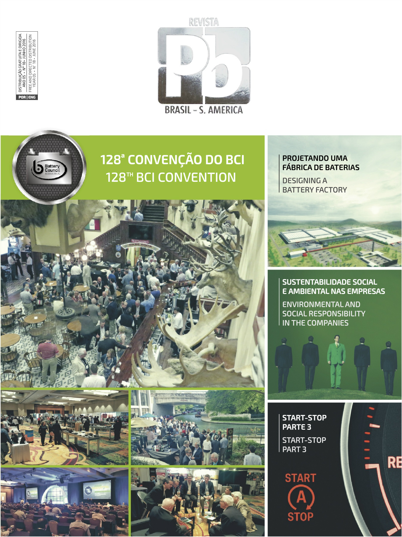 Capa da revista 128ª CONVENÇÃO DO BCI