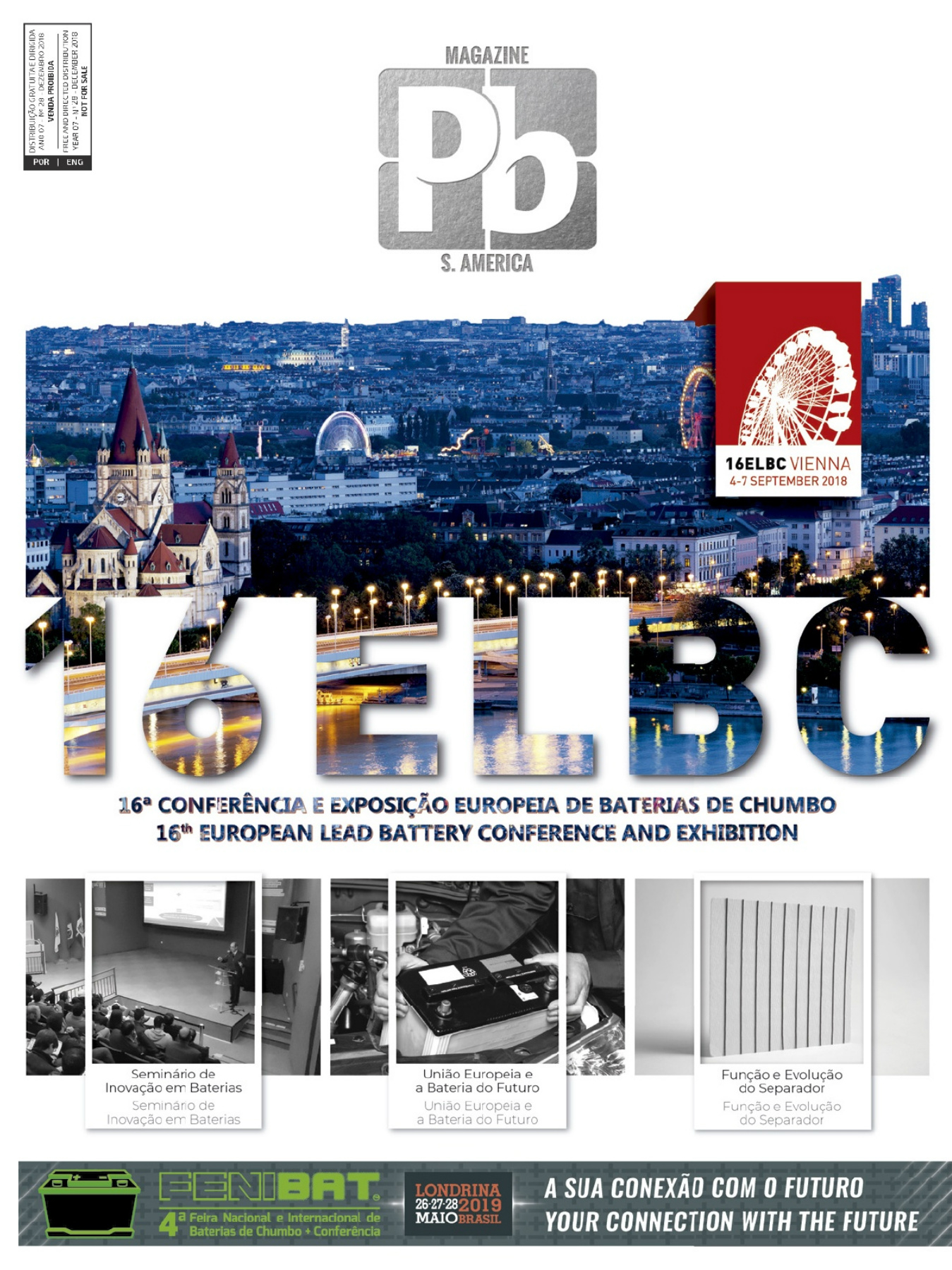 Capa da revista 16º CONFERÊNCIA E EXPOSIÇÃO EUROPEIA DE BATERIAS DE CHUMBO