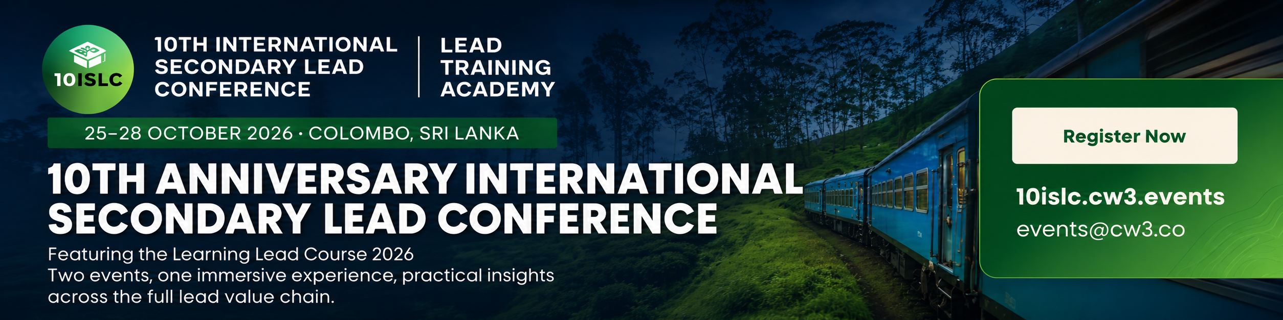 Banner de 10th International Secondary Lead Conference