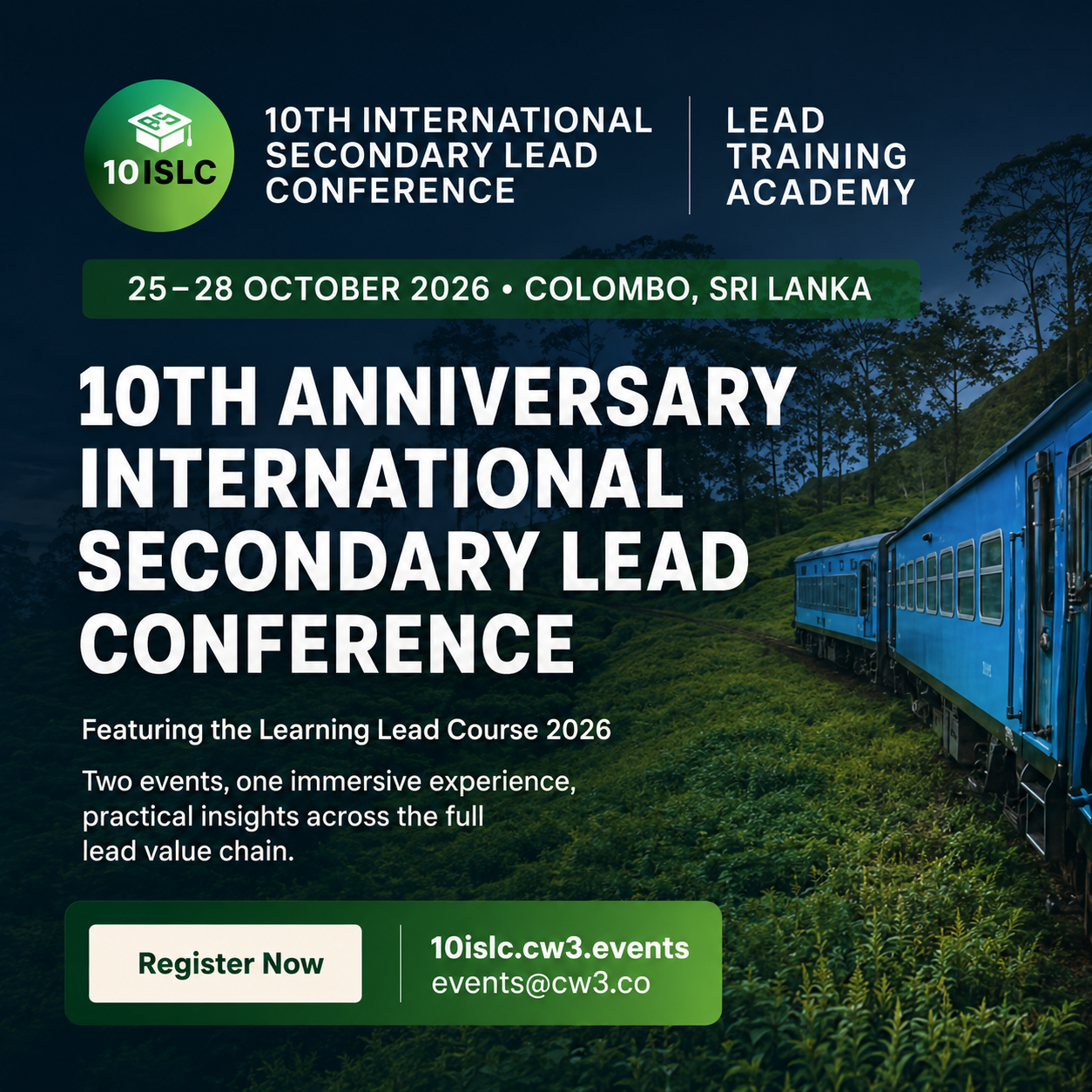 Banner de 10th International Secondary Lead Conference